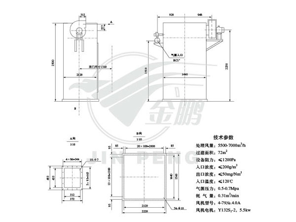 DMC-96B脈沖式除塵器