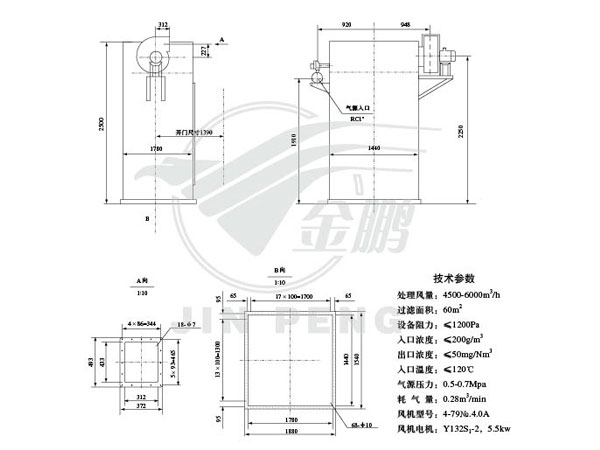 DMC-80B脈沖式除塵器